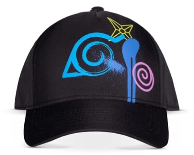 Naruto Icon Männer Cap schwarz 100% Polyester Anime, Fan-Merch, Filme, TV-Serien