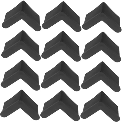 UKCOCO Patins Antidérapants Facile à Utiliser Lot de 50 en Caoutchouc Protection Sol Forme en L pour Pieds de Meubles pour Chaises de Bar et Pieds de Lit
