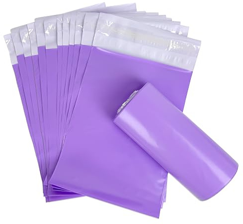 Disposable Sanitary Bags, 200 Pcs, Purple, Self-sealing, Odor-proof, Rectangular, Plastic, 10 x 6 Bags for Feminine Hygiene, Personal Waste, or Pet Waste