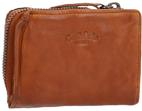 Gusti Geldbörse Leder - Avni Portemonnaie Geldbeutel Kartenetui Vintage Damen Herren Braun Leder