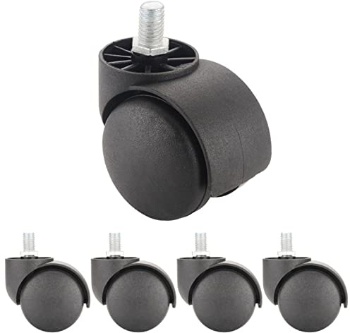 5 piezas de 2 pulgadas, 50 kg, ruedas giratorias de repuesto de 360 ​​grados, herrajes for muebles