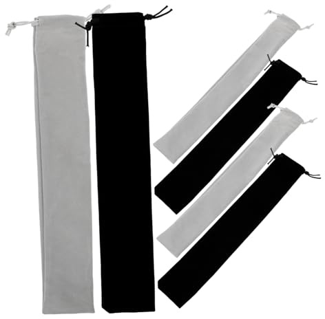 JEWEDECO Borsa di Stoccaggio per Flauto e Clarinetto Lavabile, 6 Pezzi, Leggera e Portatile per Strumenti Musicali