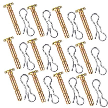 Juego De 12 Accesorios quitanieves lanzador pasador de seguridad del soplador de nieve parte cizalla de metal soplador de nieve reemplazo del pasador de seguridad Acero inoxidable