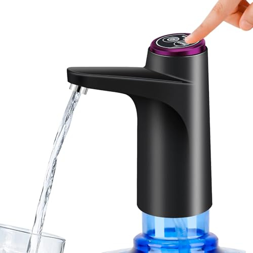 Wasserflaschen Pumpe, USB-Lade Automatische Trinkwasserpumpe,Wasserspender 5 Gallonen Wasserpumpe für Küchen Home Office Camping