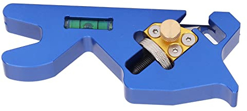 Haofy Raboteuse à Chanfreiner en Alliage D'aluminium avec Réglage de la Lame pour Panneaux de Particules de contreplaqué, Bleu