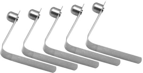 Knappclips 5 st V-formade positioneringsklämmor | Fjäderklämma för kajakpaddel till camping, tält, utomhusanvändning, kapell, båt, rör och markis