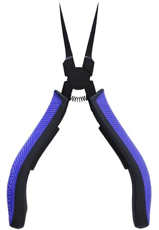 Alicates de punta plana de mandíbula compacta y suave, construcción de acero duradero para ajustes de joyería fina y arreglos de dispositivos, uso prolongado, equipo de reparación de teléfonos