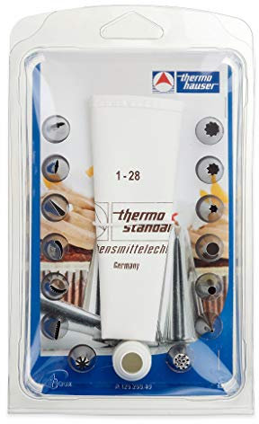 thermohauser Mehrwegspritzbeutel-Set aus Baumwolle STANDARD, 16-Teilig (Spritzbeutel, Adapter, 14 Tüllen)