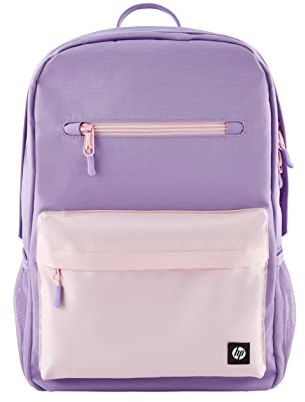 HP Campus 17L, Zaino per Notebook da 15.6, Creato con Materiale Riciclato, Scomparto Dedicato per Computer e Tablet, Tasche Interne Imbottite, Due Tasche Laterali, Impermeabile, Lavanda