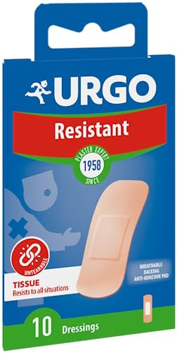 Urgo - Pavimenti resistenti - Cerotti singoli per proteggere le ferite superficiali - 1 dimensione - 10 cerotti