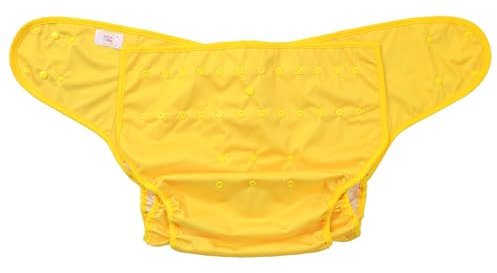 LittleForBig Waschbarer Verstellbarer Wiederverwendbarer Wasserdichter Stoffwindel Überhose Bezug für Erwachsene Einheitsgröße