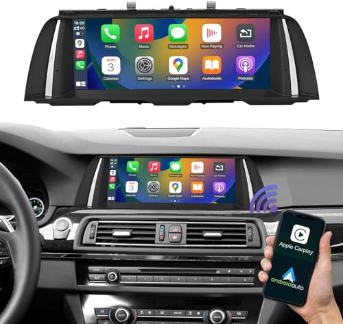 Road Top 10,25 tums bilradio pekskärm trådlös CarPlay Android Auto för BMW 5-serie F10/F11 2012-2016 år med NBT-system, bilstereo multimedia bilradiomottagare (inte för F07!!!)