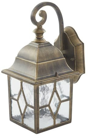 Lindby Wandleuchte, Wandlampe Innen (Laterne) Purnima (Vintage Industriell) in Bronze aus Metall (1 flammig E27) - Wandstrahler Wandbeleuchtung Schlafzimmer/Wohnzimmer Wohnzimmerleuchte