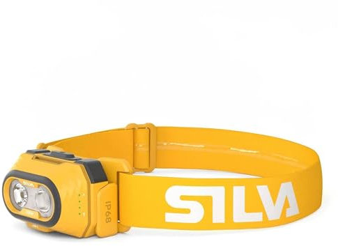 Silva Stirnlampe LED Wiederaufladbar USB C - Explore 5-700 Lumen Stirnlampe Rotlicht - 4 Helligkeitsstufen - Weiß, Orange & Rot LED Kopflampe - Batterieanzeige - Kopflampe Aufladbar