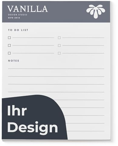Cimpress Taccuini Personalizzati, Block Notes A4/A5 con 50 Fogli, Personalizzazione con Foto/Logo, Ideale per Uso Aziendale o Personale (A5 (14.8 x 21 cm))