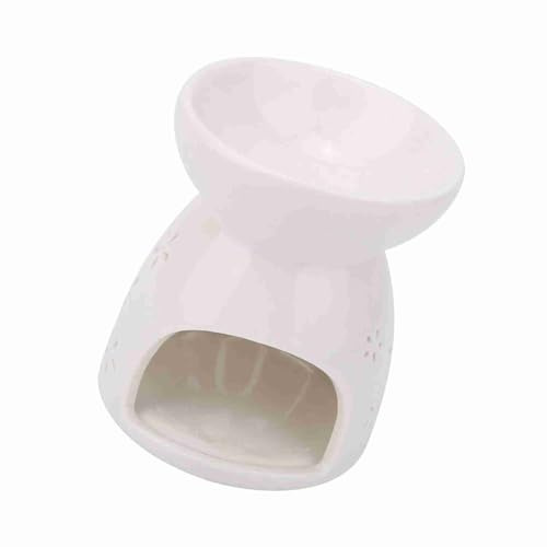 Haofy Portable Mini Noche -Fragancia Lámpara de Cerámica Estufa de Vela Estufa para la Noche Aromática en el Hogar u Oficina Sala de Estar Sala de Estar de (Love)