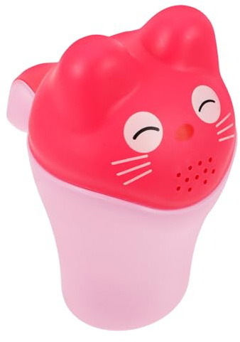 FIXOSHEE Haarwaschbecher mit Griff Leichter Pp Badebecher für Babys Umweltfreundlich Wassersparend Spielerisch für Bad und Shampoo