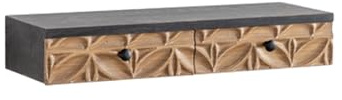 Scaffale da parete in stile shabby chic intagliato con 3 cassetti, armadio da parete per soggiorno, armadio da parete multifunzionale in legno massello, mensola per soggiorno, camera da letto, bagno