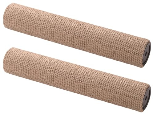 Rwigeboo 2 st utbytesstolpar för katter, 40 cm slitstark jute katträd ersättningsstolpe, 8 mm bultar, lätt att installera träd