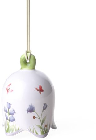 Villeroy & Boch New Flower Bells Ornament Glockenblume, Porzellan, Grün/Gelb, Glöckchen