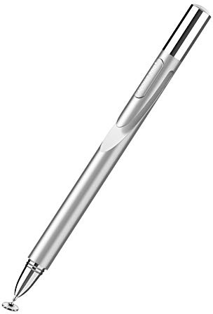 Adonit ADP4S Jot Pro 4 Eingabestift für alle Tablet, Smartphone und Notebook Touchscreens wie Apple iPad, Samsung Galaxy Tab, iPhone, Microsoft Surface und viele weitere - silber