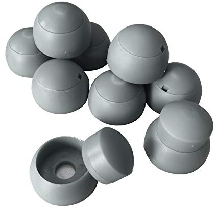 Loggyland 10er Set Abdeckkappen 8-10mm - grau