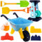 Kids Garden Beach Toy Age 3+ with Watering Can, Shovel, Sand Mould - Outdoor Sand Toy Gift for Kids - Blue