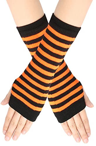 callmo Fingerlose Handschuhe Herren Winter Halb Fingerlose Handschuhe Damen Pulswärmer Strick Armstulpen Gestrickte Handstulpen Unisex Wolle Winter Armwärmer Strickhandschuhe Winterhandschuhe