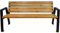 Primario Grande Gartenbank Wetterfest Holz 175cm - Holzbank Outdoor Pulverbeschichtet - Parkbank aus Skandinavische Fichte - Geschliffene Bretter - Bank mit Solider Rahmen (Moderno, Eiche)
