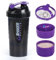 XTKS Eiweiß Shaker,Protein Shaker Flasche mit Mixer,Auslaufsicherer Trinkflasche für Protein Shakes,Tragbarer Shaker Proteinshake mit Aufbewahrung
