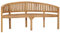 DYRJDJWIDHW bänke,Bank Outdoor,gartenbank Restposten,Sitzbank in Bananen-Form 180 cm Massivholz TeakGeeignet für draußen, Garten, Pool