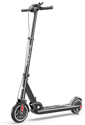 FanttikRide T9 Elektroroller für Kinder, 1,3-1,7 m, 12/16 km/h, LED Digitalanzeige, höhenverstellbar und faltbar, Elektroroller für Kinder und Teenager, bis zu 40 Minuten, Schwarz (Ohne ABE)