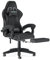 Racingreat Gaming Chair,Ergonomic Gaming Chair for Adults, Height Adjustable Reclining Computer Game Chair Comfortable with Headrest and Lumbar Support (With Footrest, Black)