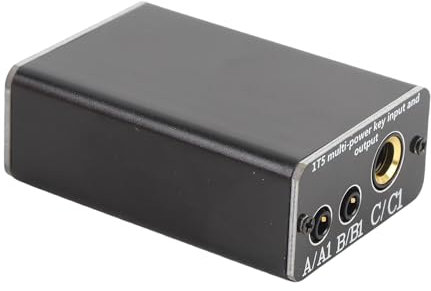 KKPLZZ Convertisseur de Périphérique de Sortie D'entrée de clé Multi-canaux avec CW Fonction 2 Voies Connecteur de Conversion de 6,3 Mm Port 3,5 Mm