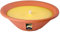 Spaas - Candela da giardino alla citronella, con fiamma reale in teglia di terracotta, ± 13 ore, colore: Giallo