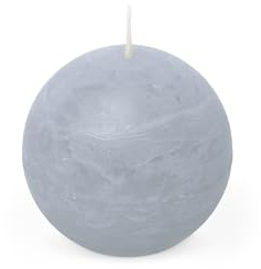 Spaas Vela esférica rústica 80 mm 24 h, azul claro