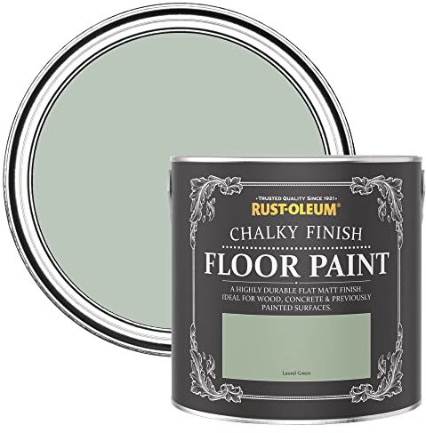 Rust-Oleum Green Scratch-Resistant Floor Paint in Matt Finish - Laurel Green 2.5L