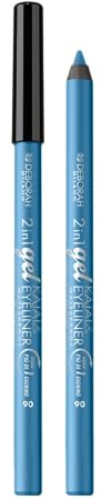 Deborah Milano Kajal 2-in-1 Eyeliner und wasserfester Eyeliner, 06 Light Blue, langanhaltend, wasserfest, ultra-pigmentiert und cremig, verleiht einen intensiven und definierten Blick, 1,21 g