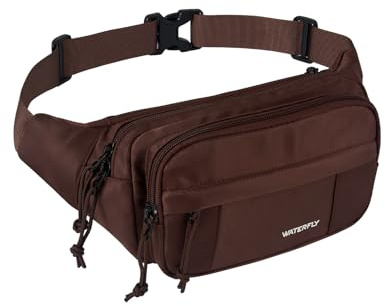 Waterfly Bumbag Large Fanny Pack: Bum Bags Men Women Waist Pack Crossbody Chest Bag with Multi Pockets for Travel Hiking Camping Cycling