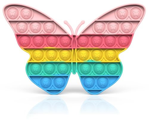 VURYAPI Poppit Pop Fidget It Toy Set - Bubble Popet Antistress Spielzeug | Figetttoys Autismus braucht druckentlastendes Spielzeug Für kinder(Schmetterling 2