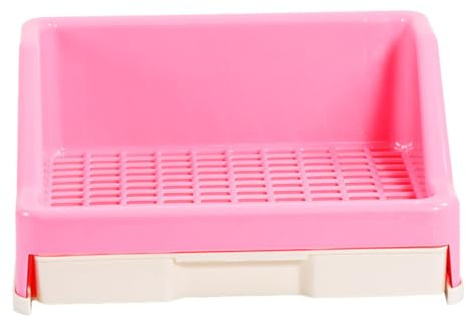 DECOMELODY Orinal para Mascotas Cajón Extraíble, Plástico Resistente, Tamaño Pequeño, Adecuado para Entrenamiento Interiores, Apto para Conejos, Cerdos y Pequeños Animales Domésticos