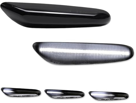 WSUMKH Señal Giro Lámpara Bombillas De Intermitentes Ámbar Para E81/E82/E87/E88 E90/E91/E92/E93/E46, Serie Para M3, E60/E61, 1, 3 Y 5 X.(Sequential white)
