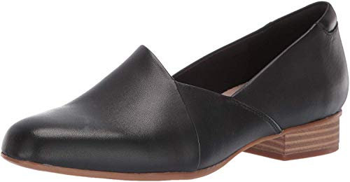 Clarks Damen Juliet Palm Slipper, Schwarzes Leder, 37.5 EU