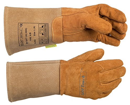 WELDAS SoftTouch TIG 10-1003 Gants de soudage résistants à l'huile et à l'abrasion Toutes les tailles (9 L)