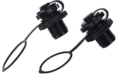 Vbestlife 2 Stück Aufblasbares Luftventil für Schlauchboote, Luftventil für Schraubenform für Schlauchboot-Floß-Poolboot