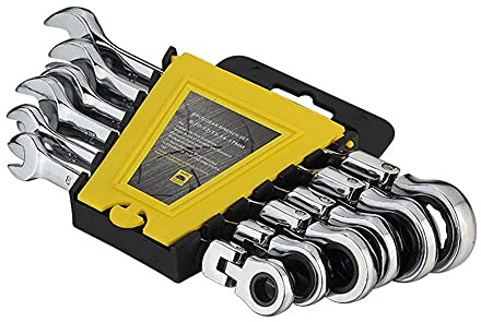 nyckelset - Spärrnyckel set 8,10,12,13,14,17 mm justerbar skiftnyckel spärrhake kombinationsnyckelsats 6 st