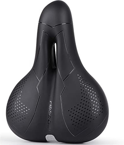 HASAGEI Fahrradsattel Herren Bequem Gelsattel Damen Fahrradsattel Gel Super Breit Weicher und Bequemer MTB Sattel Stossdämpfend Ergonomischer Fahrradsitz