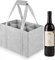 Flaschentasche mit 6 Flaschen, Auch für 1,5L Flaschen, Filzmaterial Bottlebag Bierbeutel Flaschen Tasche aus Filz, Weinbeutel für Party Ausflüge Picknicks Robust und leicht zu tragen,18 x 18 x 29cm