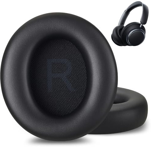 AHG Premium Replacement Sound core Space q45 Headphones Ear Pads/Space Q45 Ear Cushions Compatible with Anker Soundcore Space Q45 Headphones (Black). Premium Protein Leather | High-Density Foam
