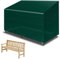 Funshot Garden Bench Covers Waterproof, Outdoor Patio Bench Cover 2 Seater, Garden seat Cover, Bench Covers with Drawstring, Anti-UV Wind Waterproof (Green-pe, 163 x 66 x 63/89cm)